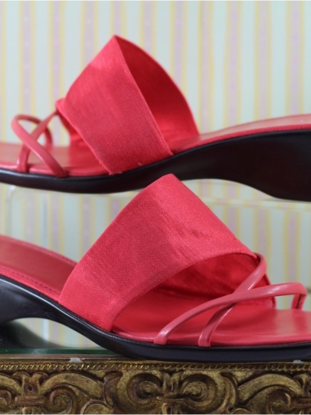 Italian Shoemakers Red Vegan Sandals